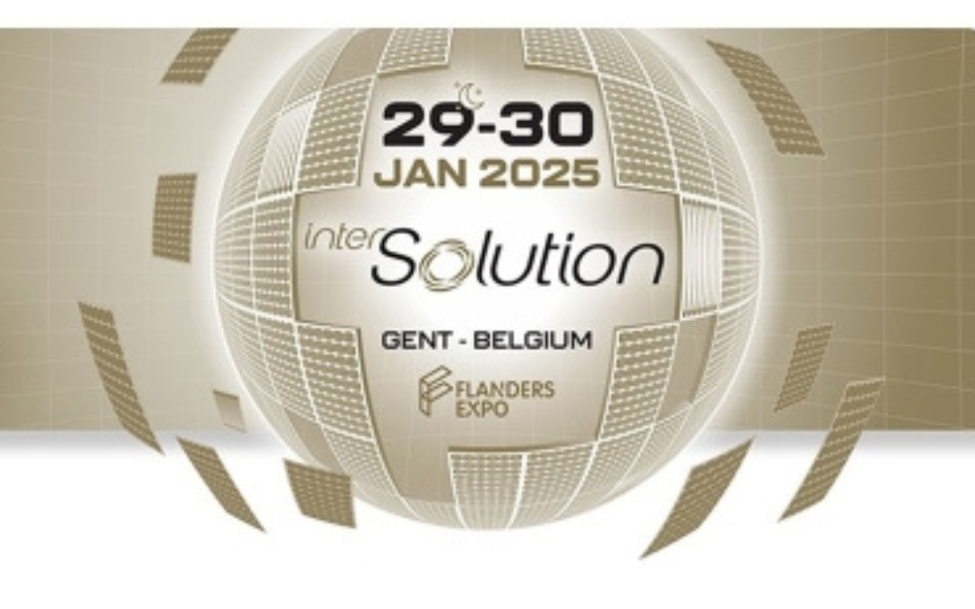 Belga Solar zal aanwezig zijn op de InterSolution 2025 beurs in Gent op 29 en 30 januari.